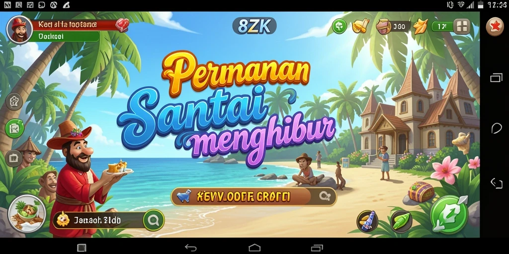 Tangkapan layar dari gameplay 8ZK yang penuh warna dan menghibur.