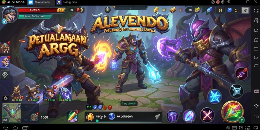 Tampilan menarik dari gameplay ALEVENDO yang membawa pemain ke dalam dunia ARPG.
