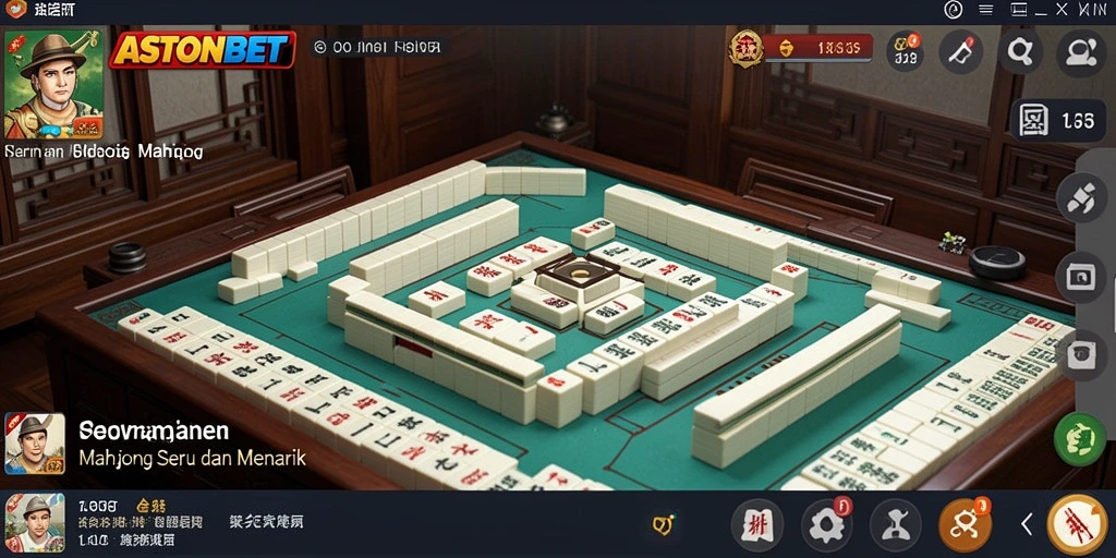 Screenshot ASTONBET menunjukkan aksi permainan Mahjong yang menarik dan seru.