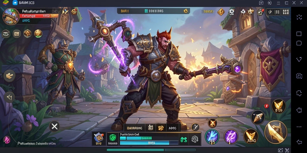 Tampilan gameplay seru dengan pertarungan yang intens di BAIM303.