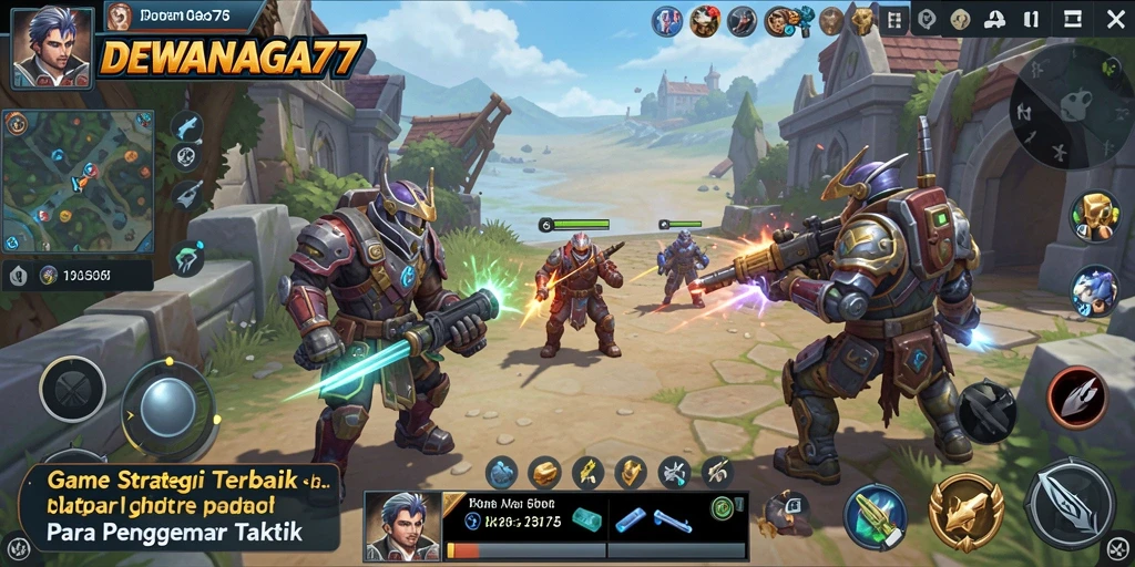 Tampilan gameplay menarik dalam DEWANAGA77 menunjukkan taktik yang mendebarkan.
