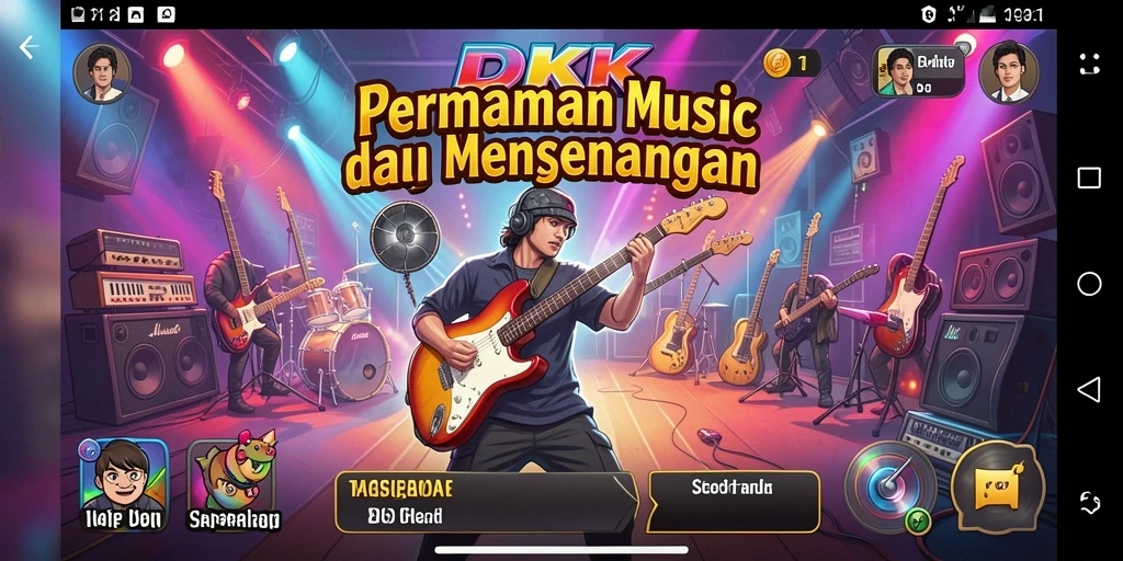 Tampilan gameplay DKK yang menarik dan interaktif.