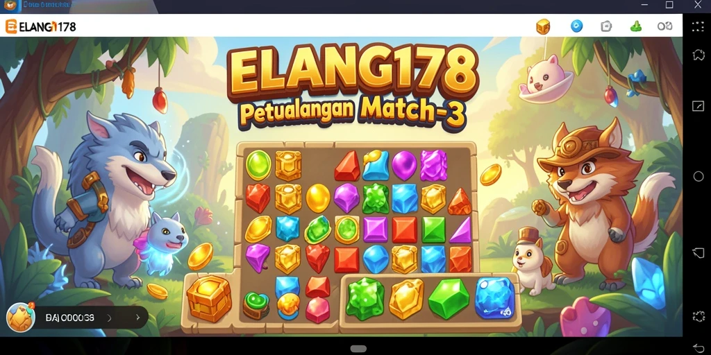 Tampilan gameplay seru ELANG178 dalam kategori Match-3.