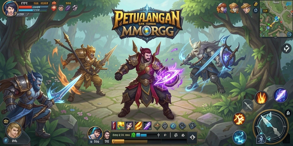 Screenshot gameplay F7F7 yang menampilkan pertempuran epik.