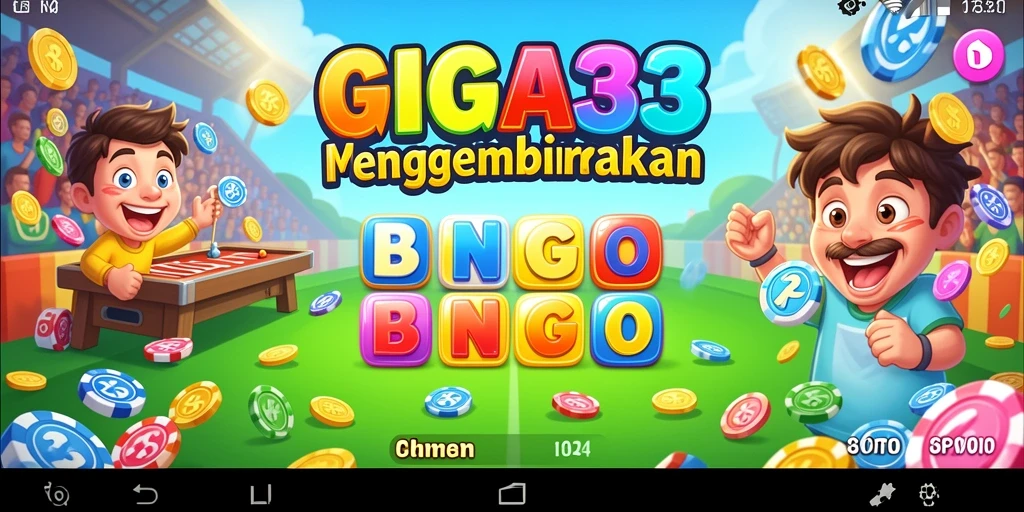 Tampilan gameplay seru dan interaktif dari GIGA33 dalam permainan Bingo.