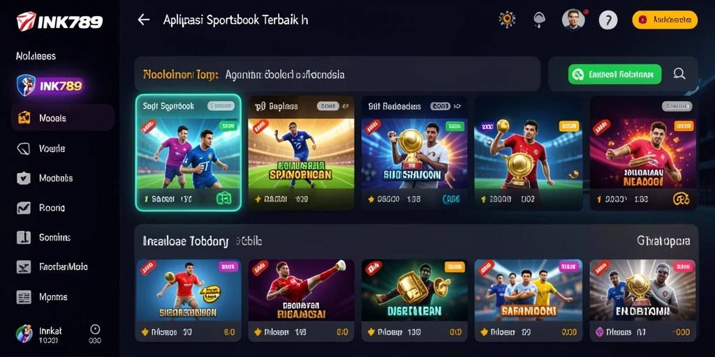 Tampilan menarik dari INK789 saat memasang taruhan olahraga.