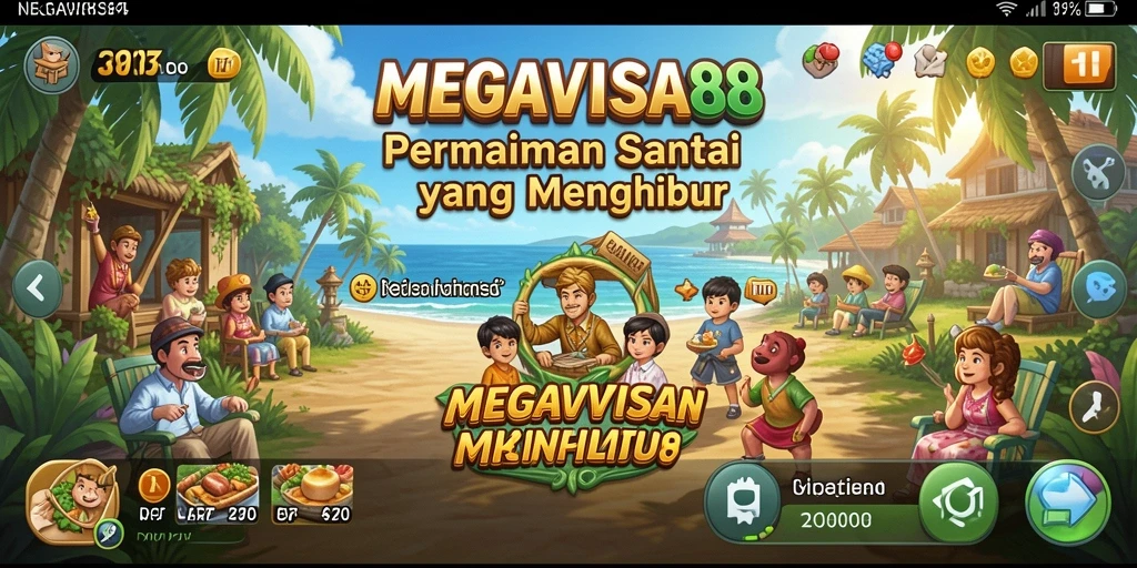 Tampilan screenshot gameplay MEGAVISA88 yang menarik dan penuh warna.