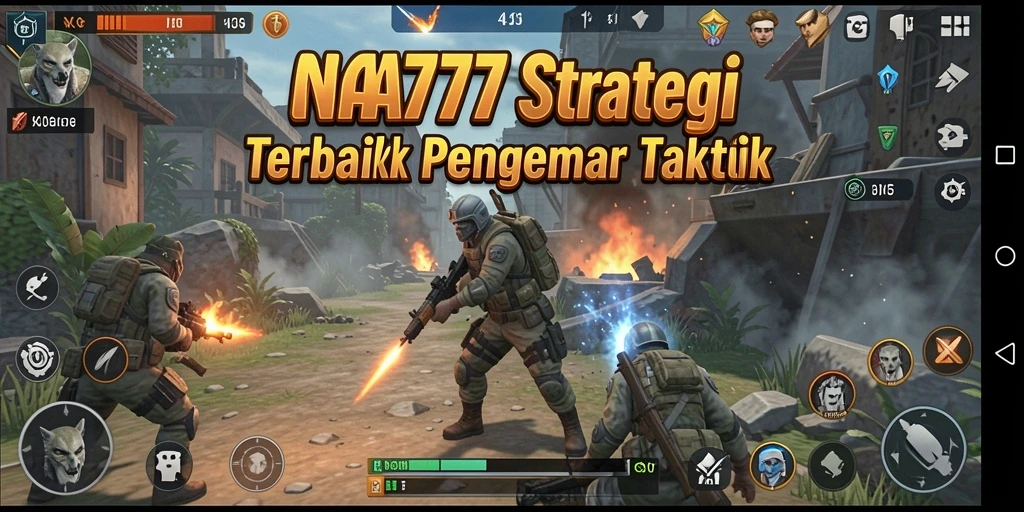 Tangkapan layar gameplay NA777 yang menunjukkan pertempuran strategis yang intens.