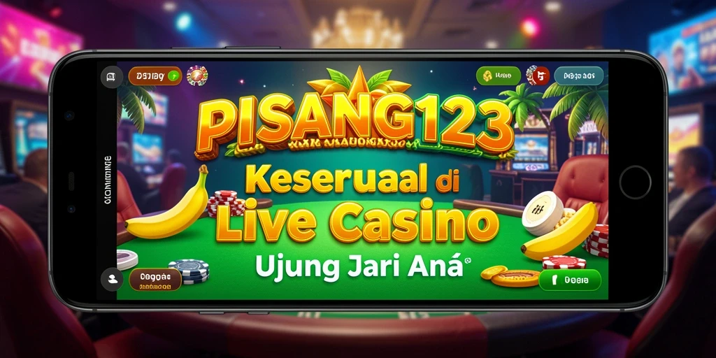 Screenshot PISANG123 menunjukkan suasana Live Casino yang menarik.