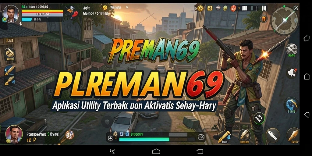 Tampilan utama aplikasi Utility PREMAN69 dengan berbagai fitur andalan.