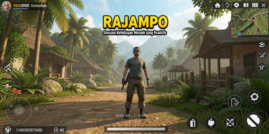 Tampilan gameplay RAJAMPO yang menarik dan interaktif.