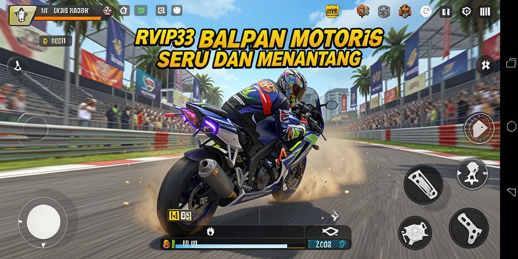 Tampilan balapan motor yang mendebarkan di RVIP3.