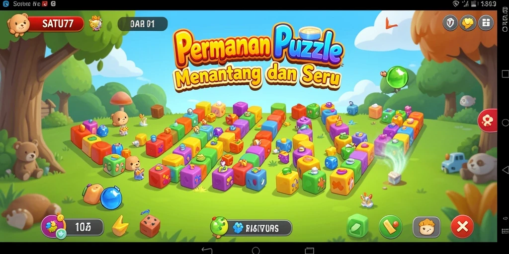Tampilan gameplay menarik dari SATU77 yang menantang.