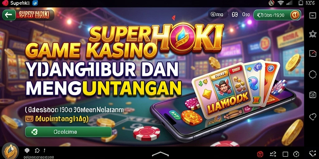 Screenshot SUPERHOKI menampilkan gameplay Kasino yang seru dan mengasyikkan.